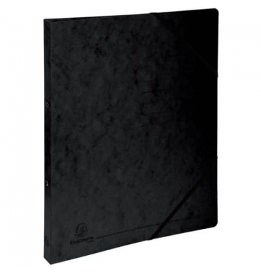 Ringbuch ohne 542551E, A4 2 Ringe 15mm Ring-Ø Karton schwarz