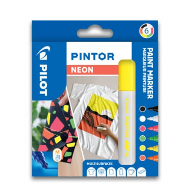 Kreativmarker Pintor Neon - M, 6er Set