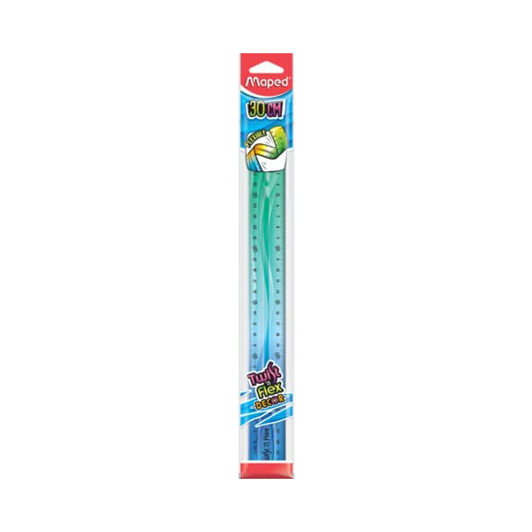 20 x Maped Lineal Twistn Flex Decor 30 cm Blister