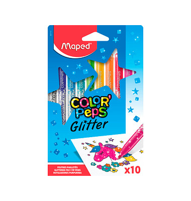 COLOR'PEPS GLITTER Filzstifte farbsortiert