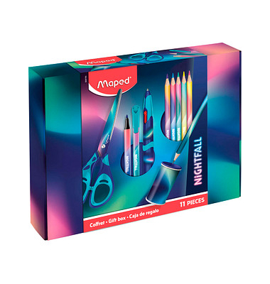 maped Schreibset NIGHTFALL bunt