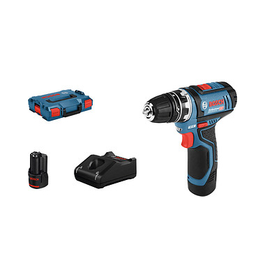 BOSCH GSR 12V-15 FC Professional Akku-Bohrschrauber-Set 12,0 V, mit 2 Akkus