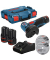 BOSCH GWS 12V-76 Professional Akku-Winkelschleifer-Set 12,0 V, mit 2 Akkus