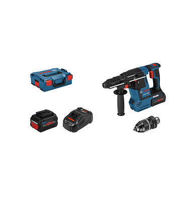 BOSCH GBH 18V-26 F Professional Akku-Bohrhammer-Set 18,0 V, mit 2 Akkus