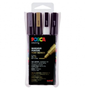Marker - 0,9 - 1,3 mm, 4er Set sortiert