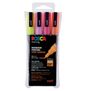 Marker - 0,9 - 1,3 mm, 4er Set Glitter sortiert