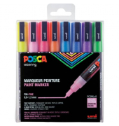Pigmentmarker 8ST Glitter sortiert