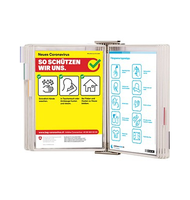 tarifold Sichttafelsystem Sterifold 414562 DIN A4 weiß mit 10 St. Sichttafeln tarifold Sichttafelsystem Sterifold 414562 DIN A4 weiß mit 10 St. Sichttafeln