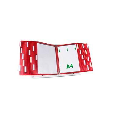 tarifold Sichttafelsystem 434403 DIN A4 rot mit 40 St. Sichttafeln tarifold Sichttafelsystem 434403 DIN A4 rot mit 40 St. Sichttafeln