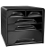 cep Schubladenbox Smoove  schwarz DIN A4 mit 5 Schubladen