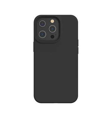 bigben Soft Touch Silicone Case Handy-Cover für Apple iPhone 13 Pro schwarz