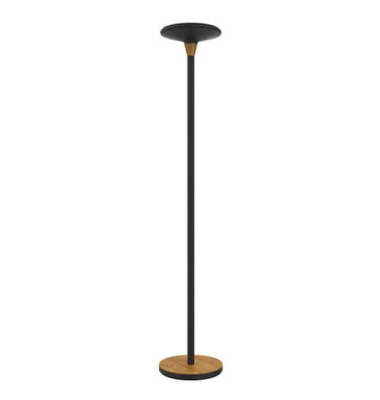 LED-Stehlampe BALY BAMBOO 400140805, schwarz/bambus, mit zerlegt/teilmontiert, dimmbar