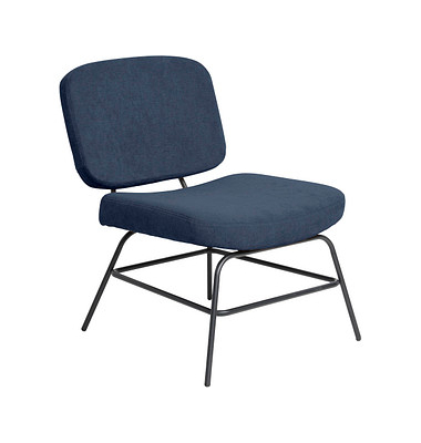 PAPERFLOW Sessel CURVE blau schwarz Stoff