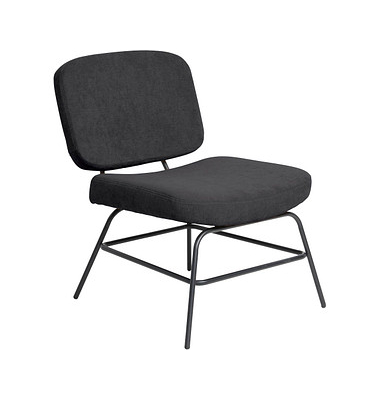 PAPERFLOW Sessel CURVE anthrazit schwarz Stoff