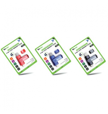 USB-Stick 40 43 00 62, farbig sortiert, USB  2.0 Micro, 16 GB