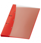 Ringbuch Diamond ohne 1141420, A4 2 Ringe 20mm Ring-Ø PP-Vollkunststoff rot