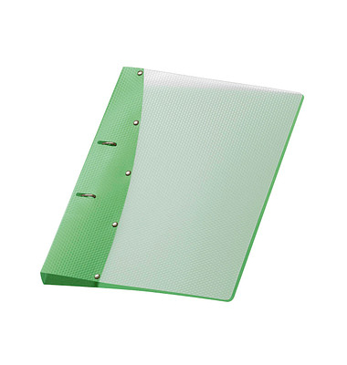Ringbuch Diamond ohne 1141441, A4 2 Ringe 20mm Ring-Ø PP-Vollkunststoff grün
