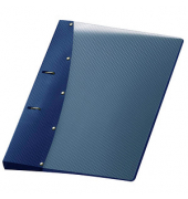 Ringbuch Diamond ohne 1141450, A4 2 Ringe 20mm Ring-Ø PP-Vollkunststoff blau