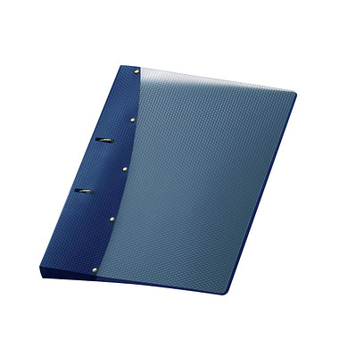 Ringbuch Diamond ohne 1141450, A4 2 Ringe 20mm Ring-Ø PP-Vollkunststoff blau