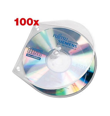 CD-DVD-Hüllen VELOBOX transparent 4365100