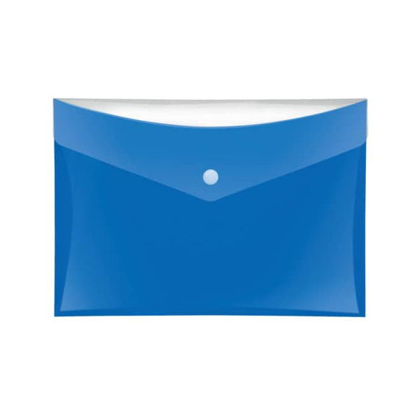 6 Stück Veloflex Dokumententasche VELOCOLOR® 4550150, Din A5 quer, blau, Polypropylen (PP), Druckknopf 4000225072437 Veloflex
