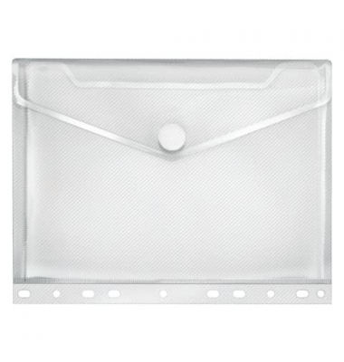 Dokumententasche Crystal 5345 100, A5 quer, transparent, Polypropylen (PP), Klettverschluss