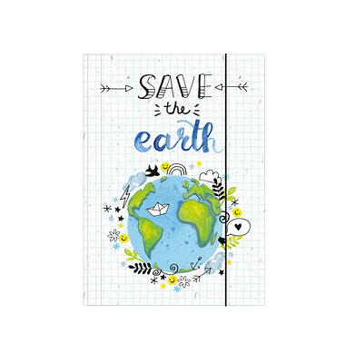 VELOFLEX Zeichenmappe Save the earth DIN A3 Weltkugel