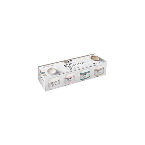4000798116453 - Chalky Kreidefarben Basis Set 4er Set je 150 ml Bastelfarben - Kreul 4000798116453 - Chalky Kreidefarben Basis Set 4er Set je 150 ml Bastelfarben - Kreul