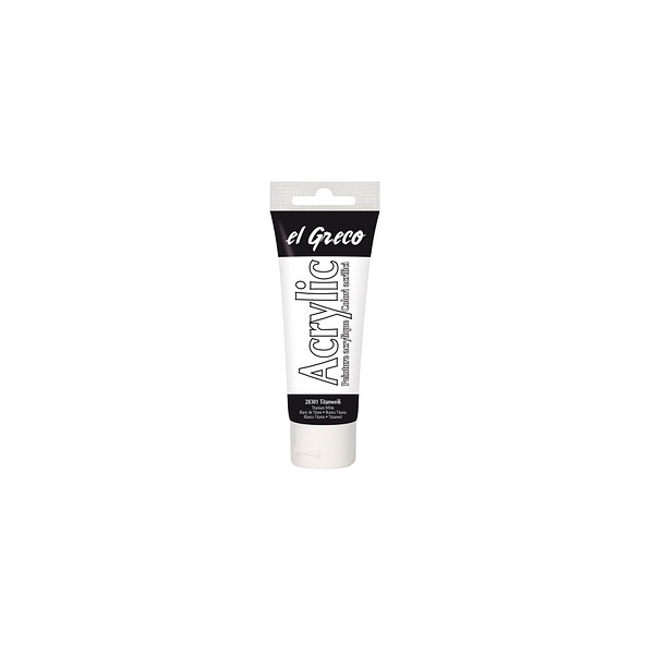 4000798283018 - El Greco Acrylic Tube titanweiß 75 ml Künstlerfarben - Kreul 4000798283018 - El Greco Acrylic Tube titanweiß 75 ml Künstlerfarben - Kreul