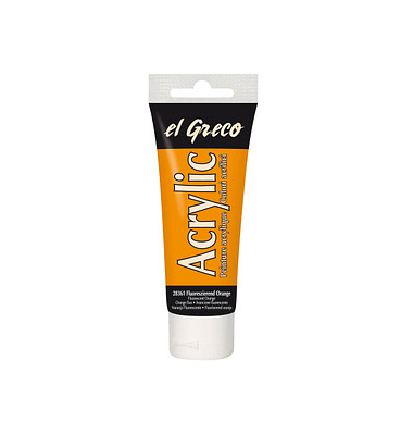 el Greco Acrylfarbe neonorange