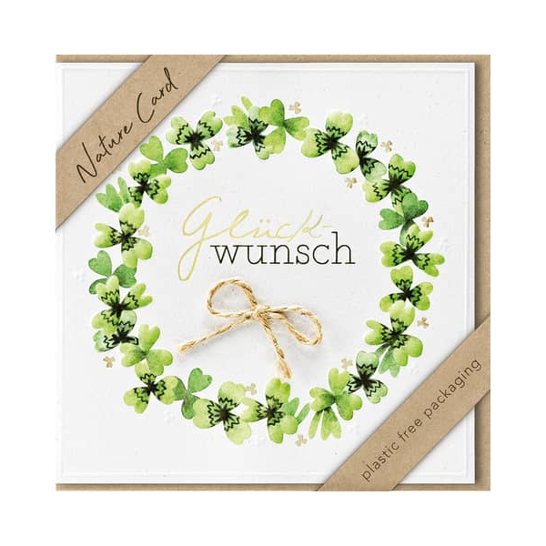 3 x bsb Allgemeine Glückwunschkarte - Natur Card inkl. Umschlag.