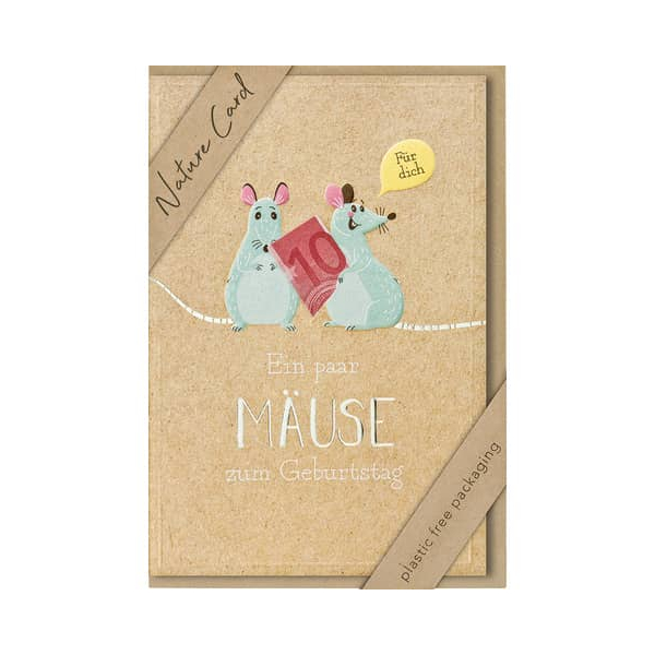 3 x BSB Glückwunschkarte Geldgeschenk Nature Card - inkl. Umschlag.