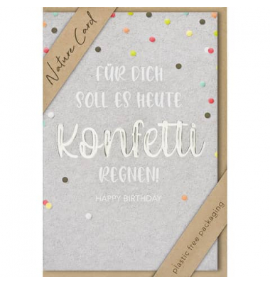 Geburtstagskarten 693027-2 Konfetti
