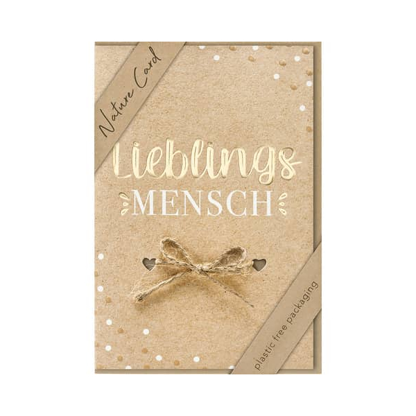 3 x bsb Allgemeine Glückwunschkarte - Natur Card inkl. Umschlag.