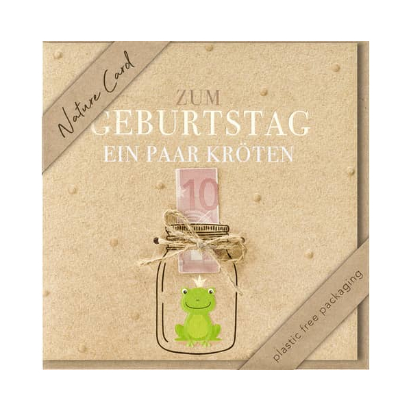 3 x BSB Glückwunschkarte Geldgeschenk Nature Card - inkl. Umschlag.