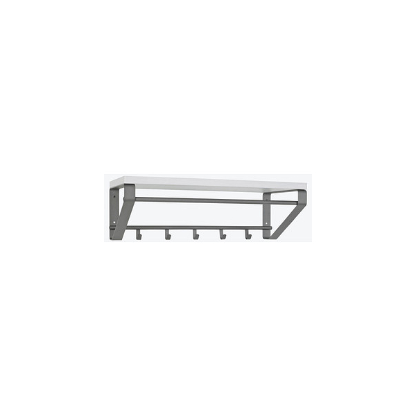 4001070138453 - Wandgarderobe 13845 anthrazit Metall 5 Haken 700 x 230 cm 4001070138453 HAKU Möbel 4001070138453 - Wandgarderobe 13845 anthrazit Metall 5 Haken 700 x 230 cm 4001070138453 HAKU Möbel