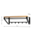 HAKU Möbel Wandgarderobe 13945 eiche Holz 5 Haken 70,0 x 23,0 cm