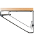 HAKU Möbel Wandgarderobe 13945 eiche Holz 5 Haken 70,0 x 23,0 cm