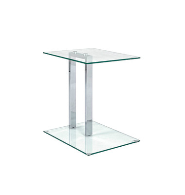 HAKU Möbel Beistelltisch Glas transparent 45,0 x 35,0 x 50,0 cm