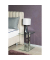 Beistelltisch 14769, 50cm (H), 45x35cm (BxT), rechteckig, glasklar / silber
