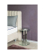 Beistelltisch 14795, 50cm (H), 40x40cm (BxT), rund, transparent / silber