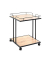 Beistelltisch 14905, 60cm (H), 45x45cm (BxT), rechteckig, eiche / schwarz