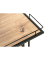 Beistelltisch 14905, 60cm (H), 45x45cm (BxT), rechteckig, eiche / schwarz