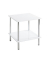 Beistelltisch 15366, 45cm (H), 39x39cm (BxT), quadratisch, weiß / chrom