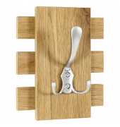 HAKU Möbel Wandgarderobe 15615 braun Holz 1 Haken 16,0 x 20,0 cm