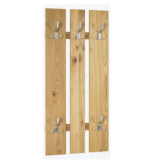 HAKU Möbel Wandgarderobe 15616 braun Holz 5 Haken 45,0 x 100,0 cm
