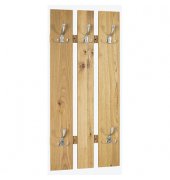 Wandgarderobe 15616 braun Holz 5 Haken 45,0 x 100,0 cm