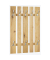 HAKU Möbel Wandgarderobe 15617 braun Holz 8 Haken 65,0 x 100,0 cm