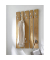 HAKU Möbel Wandgarderobe 15617 braun Holz 8 Haken 65,0 x 100,0 cm