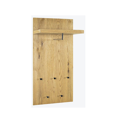 HAKU Möbel Wandgarderobe 15620 braun Holz 5 Haken 49,0 x 100,0 cm